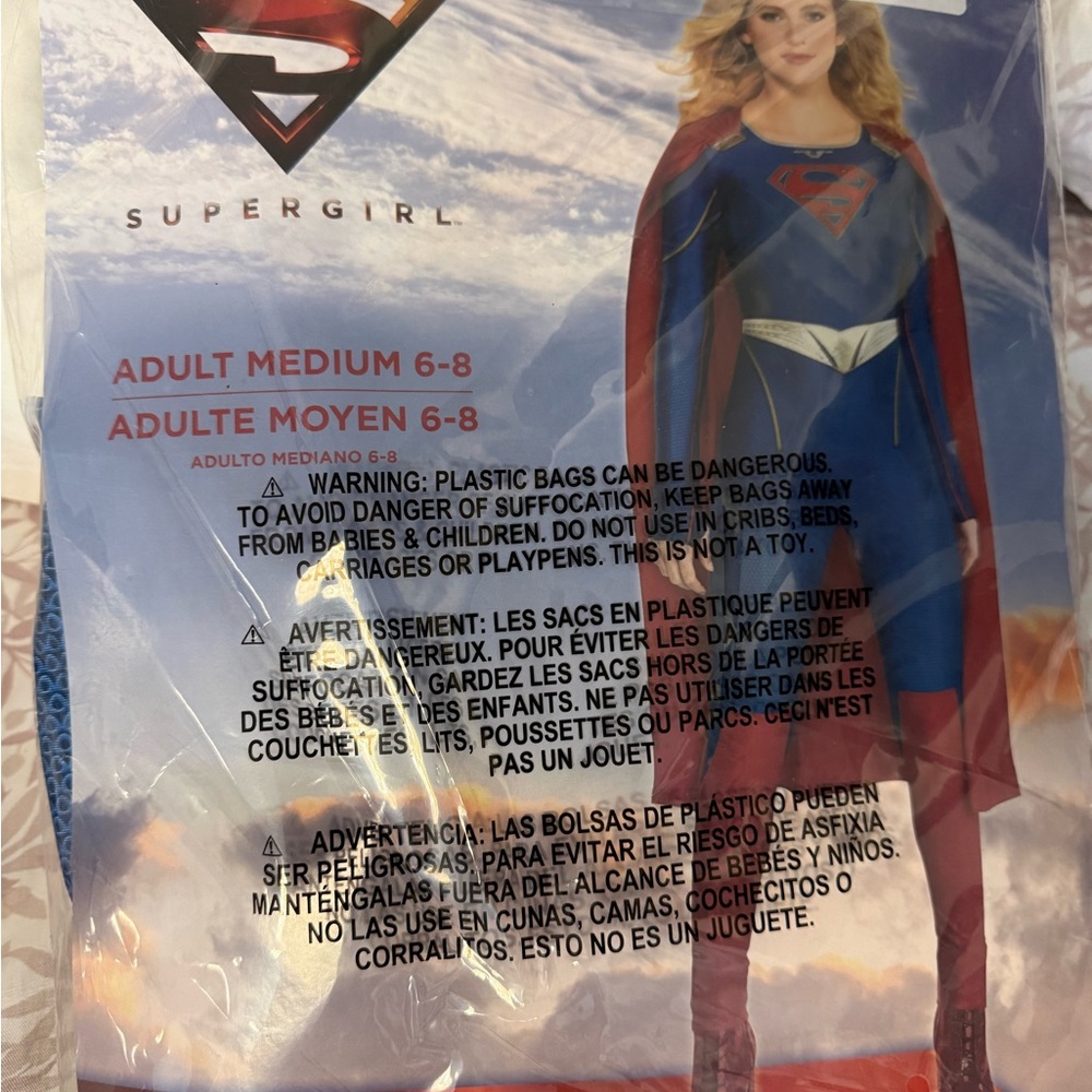 Supergirl Adult Costume - Blue and Red